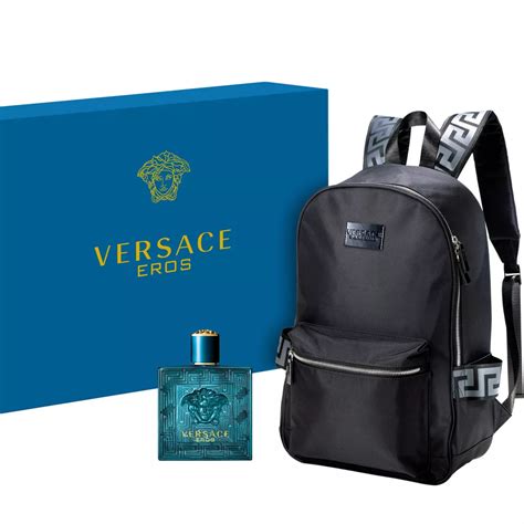 versace cologne 4 pack|Versace gift set with backpack.